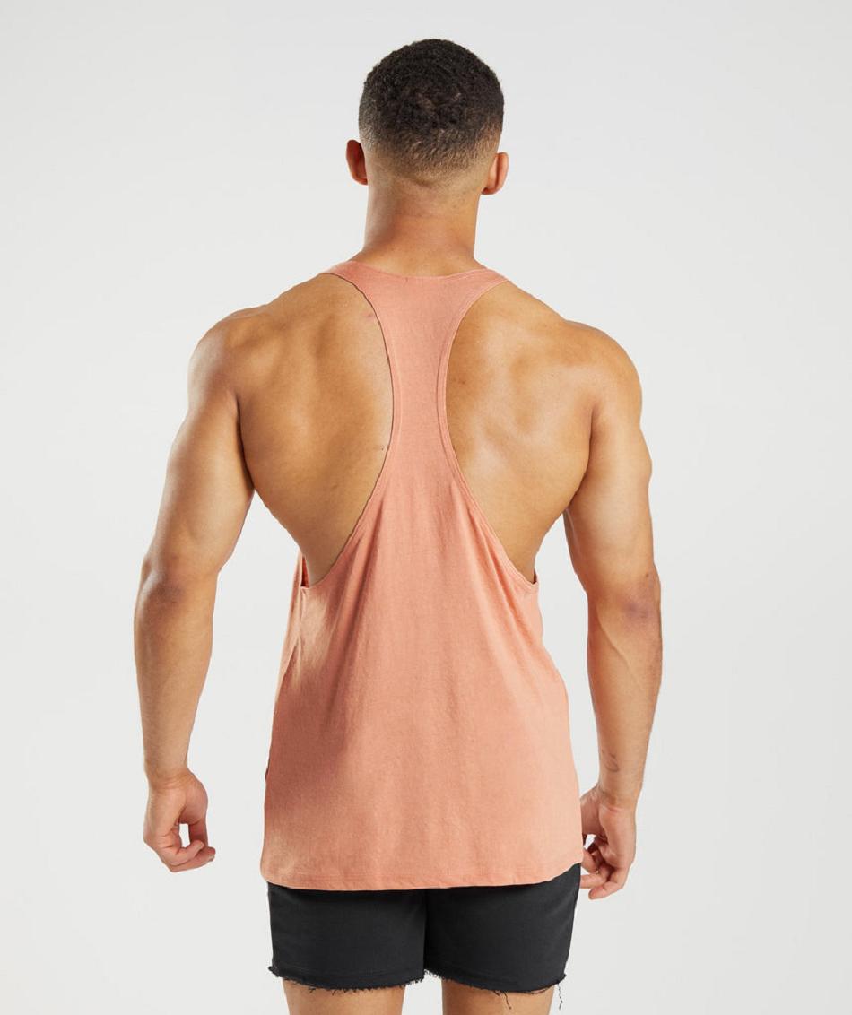 Gymshark Legacy Muške Stringers Roze | HR 2566UZG